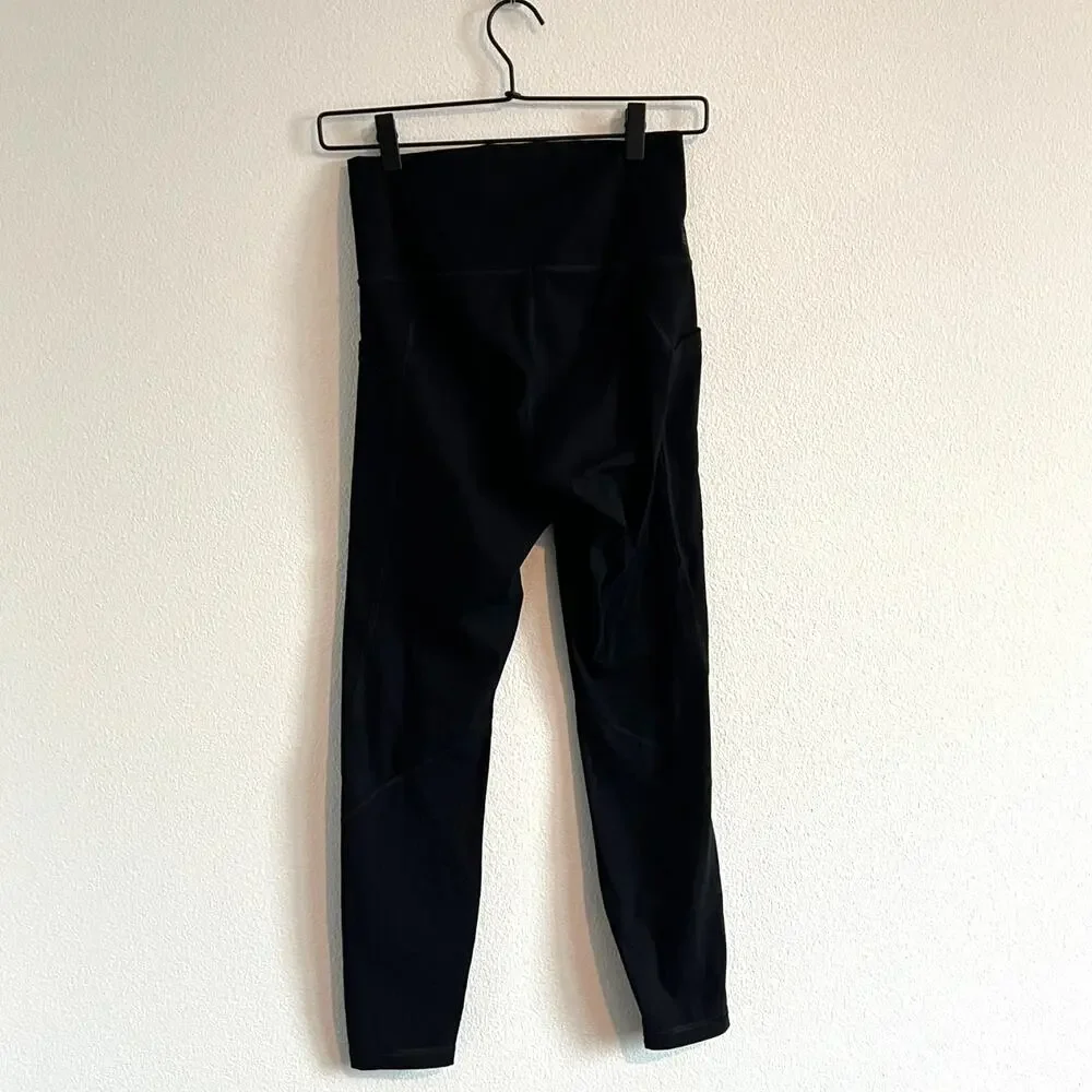 Everlane The Perform Black High-Rise Side Pocket Legging S Soft Sport Clean Girl
